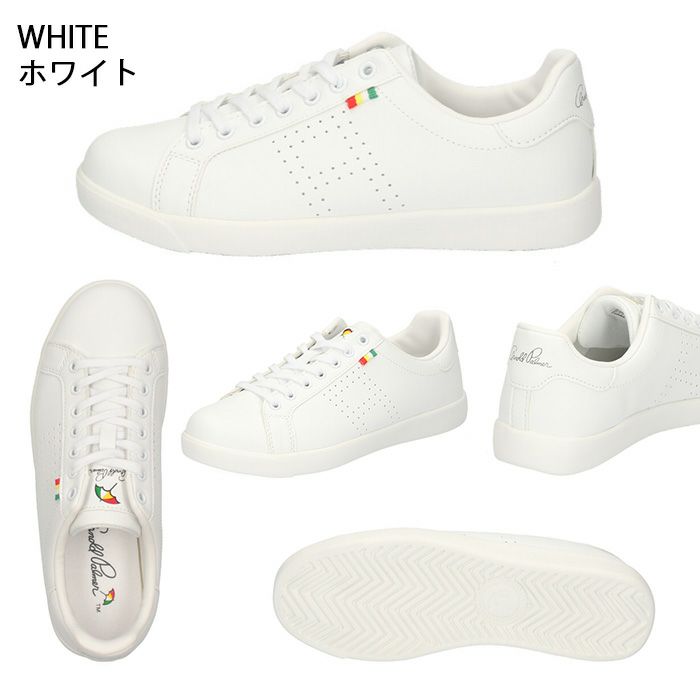 アーノルドパーマー スニーカー レディース 黒 白 ローカット AL0702 702 軽量 ARNOLD PALMER 靴 シューズ 紐靴