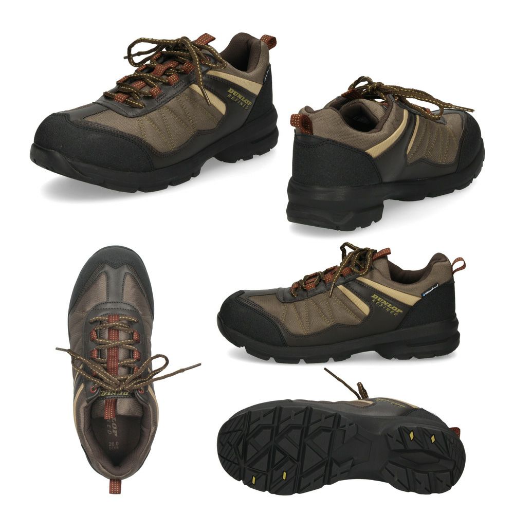 ダンロップ リファインド スニーカー メンズ 防水 幅広 4E 軽量  DU6009 U6009WP DUNLOP REFIND アウトドア ウォーキング トレッキング 普段使い