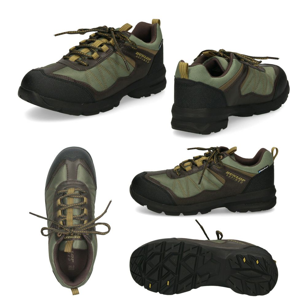 ダンロップ リファインド スニーカー メンズ 防水 幅広 4E 軽量  DU6009 U6009WP DUNLOP REFIND アウトドア ウォーキング トレッキング 普段使い