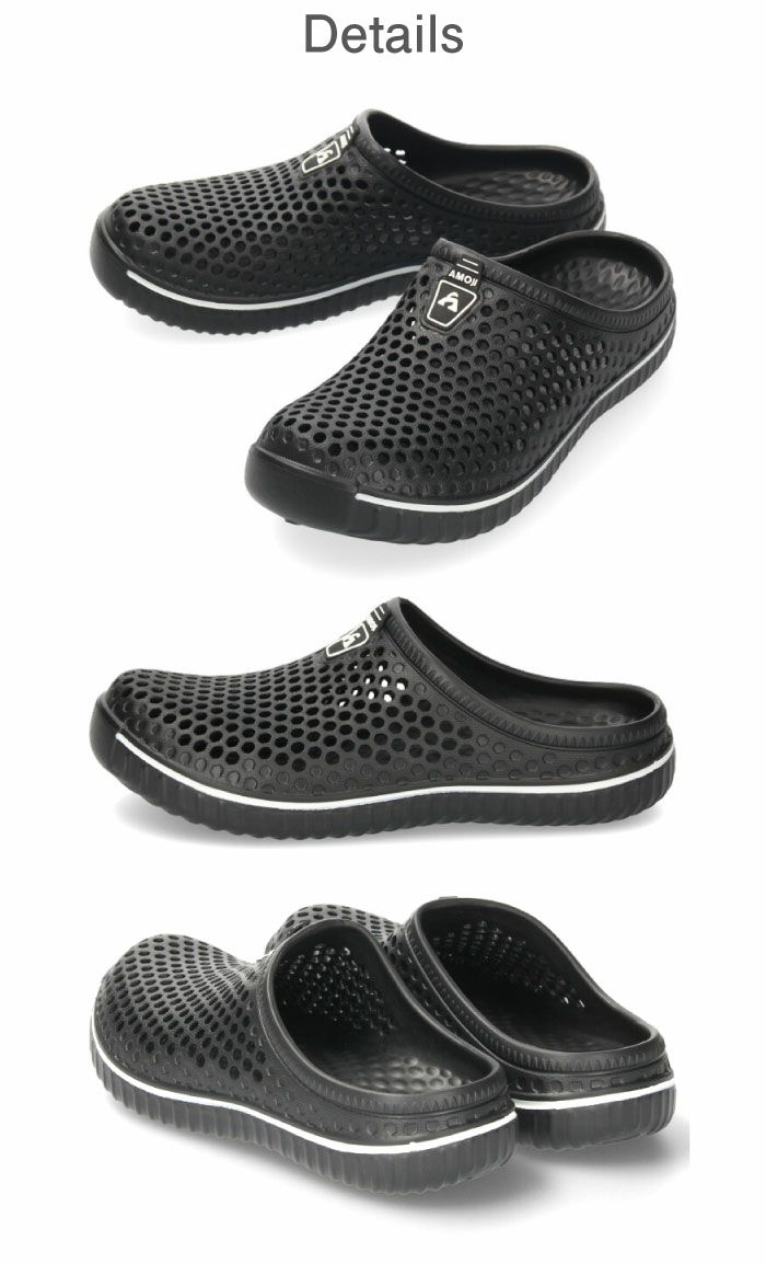AMOJI アモジ サンダル メンズ レディース 1702 クロッグサンダル スリッパ サボ オフィスシューズ アウトドア キャンプ 旅行 軽量 屈曲 ビジネス 仕事履き