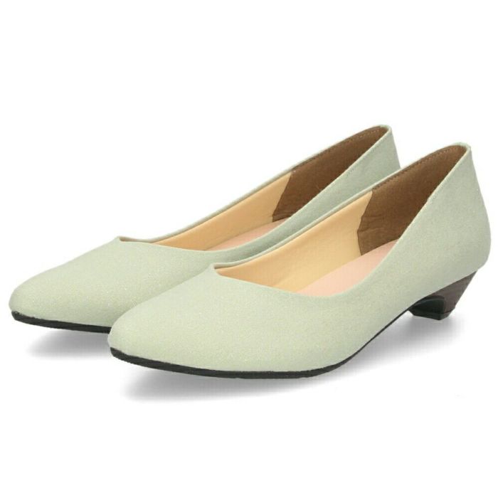 パンプス ローヒール 日本製 Vカット 痛くない 走れる 歩きやすい アーモンドトゥ 高反発 レディース 大きいサイズ 小さいサイズ 美形パンプス Parade 3500