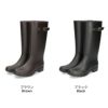 レインブーツ 長靴 完全防水 防滑 ロング ベルト レディース PARADE 96001 ブラウン ブラック レインシューズ 雨 雪