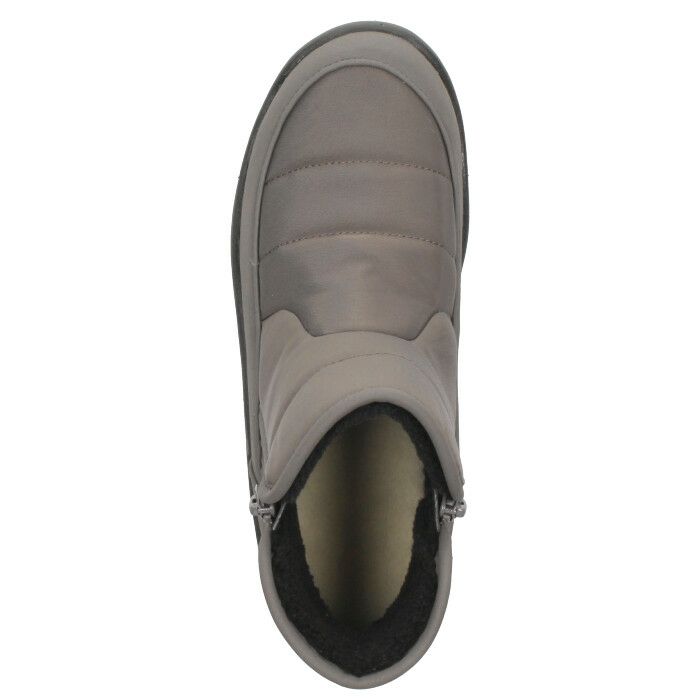 パンジー レディース ショートブーツ 靴 生活防水 撥水加工 4666 Pansy サイドジップ 厚底 幅広 4E 軽量 防滑 防寒 ブラック 黒 グレー