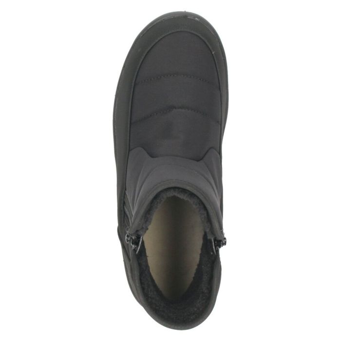 パンジー レディース ショートブーツ 靴 生活防水 撥水加工 4666 Pansy サイドジップ 厚底 幅広 4E 軽量 防滑 防寒 ブラック 黒 グレー