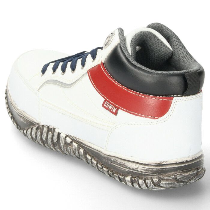 安全靴 EDWIN エドウィン メンズ ESM-102 鉄芯入り 軽量 作業靴 ワークシューズ セーフティブーツ レッド ブラック ホワイト