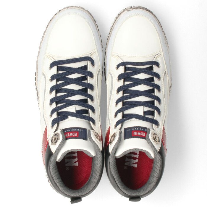 安全靴 EDWIN エドウィン メンズ ESM-102 鉄芯入り 軽量 作業靴 ワークシューズ セーフティブーツ レッド ブラック ホワイト