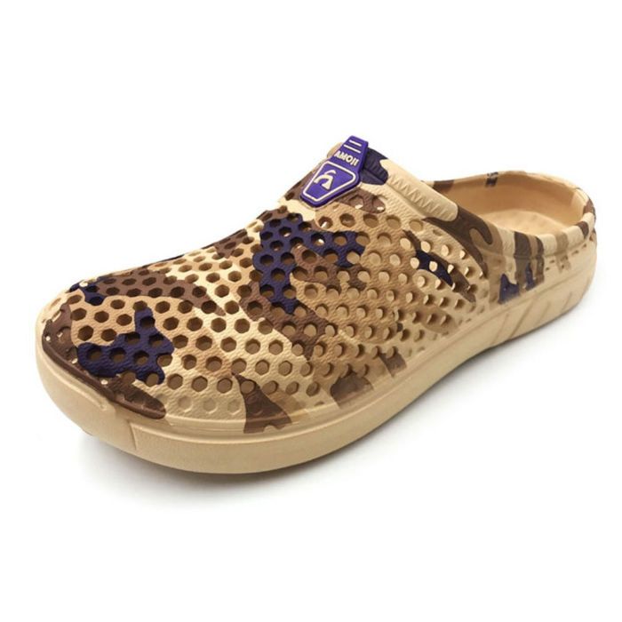 AMOJI アモジ サンダル メンズ レディース CAMO161 クロッグサンダル スリッパ サボ オフィスシューズ アウトドア キャンプ 旅行 軽量 屈曲 ビジネス 仕事履き カーキ ブラック ホワイト グリーン 迷彩柄 カモフラージュ