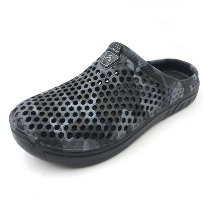 AMOJI アモジ サンダル メンズ レディース CAMO161 クロッグサンダル スリッパ サボ オフィスシューズ アウトドア キャンプ 旅行 軽量 屈曲 ビジネス 仕事履き カーキ ブラック ホワイト グリーン 迷彩柄 カモフラージュ