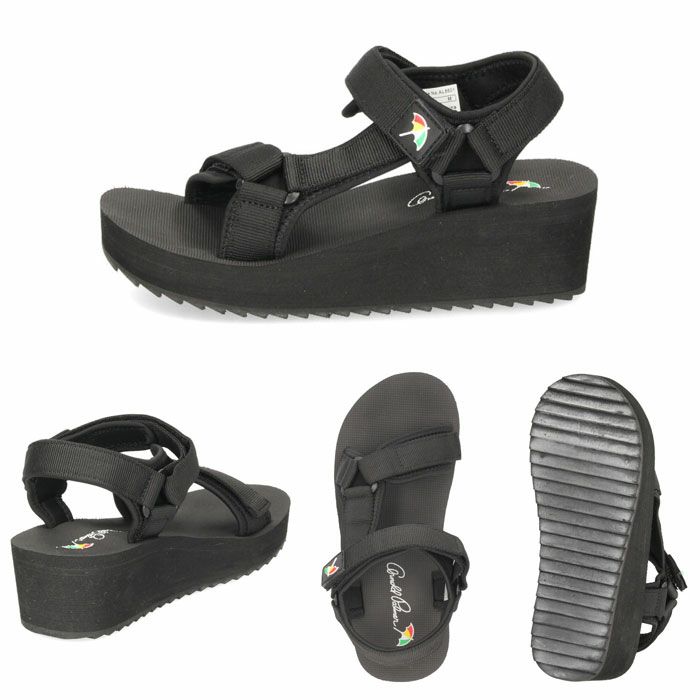 アーノルドパーマー サンダル レディース AL5501 ブラック ブラウン ベージュ 厚底 スポーツサンダル 黒 茶色