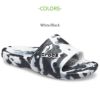 crocs クロックス メンズ サンダル 206879 クラシック クロックス マーブル スライド White/Black ホワイト ブラック 白 黒