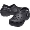 CROCS クロックス サンダル レディース メンズ クラシックプラットフォームクロッグ 206750 ホワイト ボーン ブラック CLASSIC PLATFORM CLOG 厚底 コンフォート