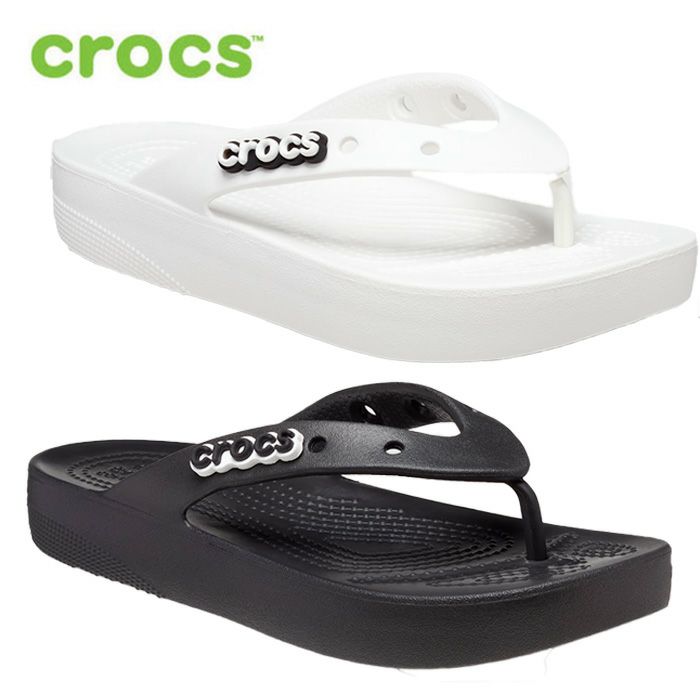 クロックス CROCS サンダル レディース プラットフォームフリップ 軽い