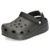 crocs クロックス サンダル レディース メンズ クラシックハイカークロッグ 206772-060 白 黒 厚底 ダブルストラップ バックストラップ ホワイト ブラック