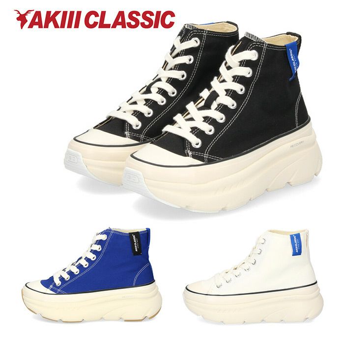 アキ クラシック レディース スニーカー AKIII CLASSIC AKIII RECOVERY COTTON HIGH AKC-0038 ダッドスニーカー ダッドシューズ ハイカット 韓国