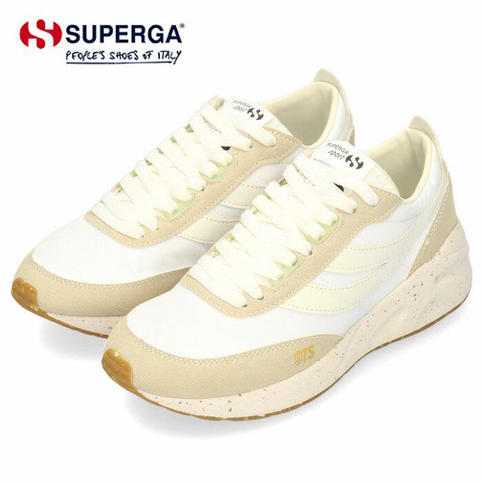 スペルガ SUPERGA スニーカー レディース シューズ 4089 TRAINING 9TS SLIM VEGAN LEATHER ナインティーズ 靴 カジュアル 2A7128GW ベージュ A5P セール