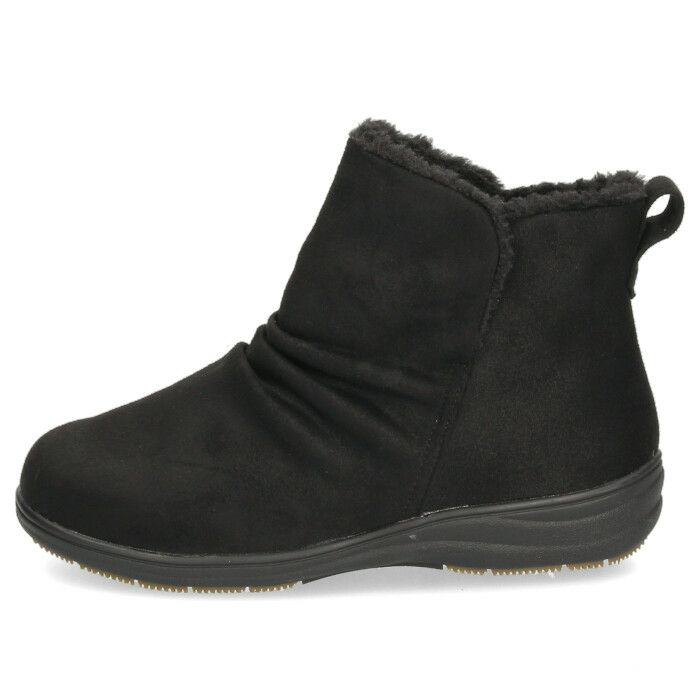 ブーツ レディース ショートブーツ ボア 保温 生活防水 カジュアルシューズ Pansy パンジー 靴 4690 ブラック 黒 幅広 5E