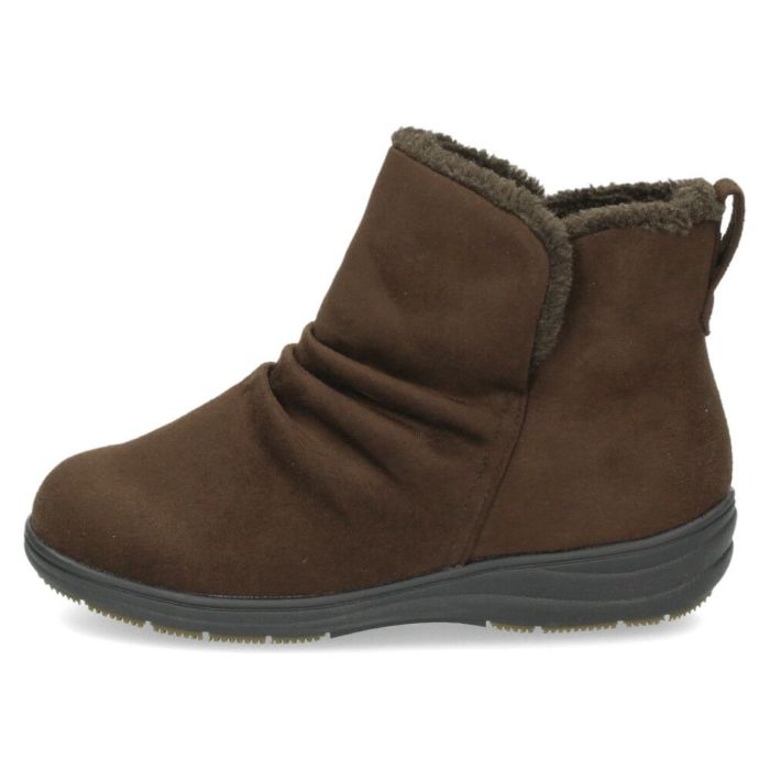 ブーツ レディース ショートブーツ ボア 保温 生活防水 カジュアルシューズ Pansy パンジー 靴 4690 ブラック 黒 幅広 5E