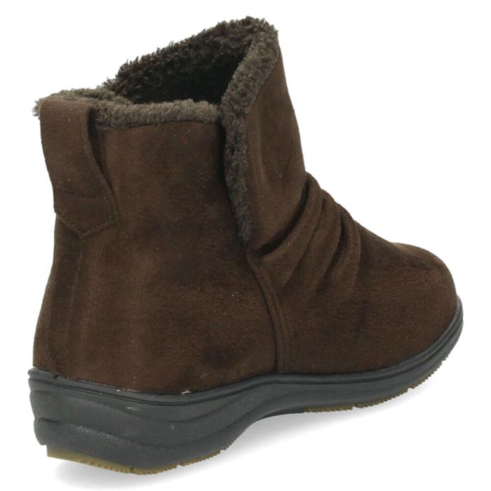 ブーツ レディース ショートブーツ ボア 保温 生活防水 カジュアルシューズ Pansy パンジー 靴 4690 ブラック 黒 幅広 5E