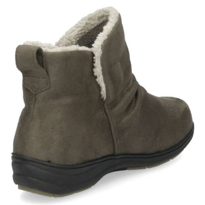 ブーツ レディース ショートブーツ ボア 保温 生活防水 カジュアルシューズ Pansy パンジー 靴 4690 ブラック 黒 幅広 5E