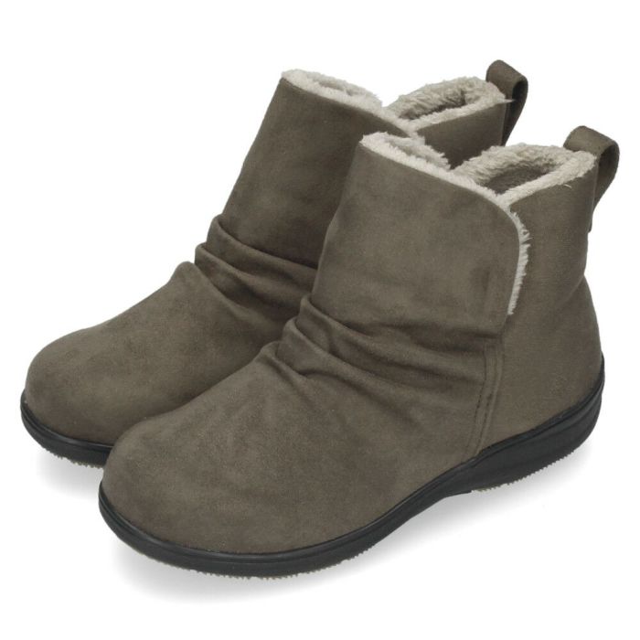 ブーツ レディース ショートブーツ ボア 保温 生活防水 カジュアルシューズ Pansy パンジー 靴 4690 ブラック 黒 幅広 5E