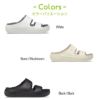 crocs クロックス メンズ レディース サンダル コージーサンダル COZZZY SANDAL 207446 ボア付き あったか ブラック アイボリー ブラック