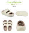 crocs クロックス メンズ レディース サンダル コージーサンダル COZZZY SANDAL 207446 ボア付き あったか ブラック アイボリー ブラック