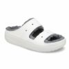 crocs クロックス メンズ レディース サンダル コージーサンダル COZZZY SANDAL 207446 ボア付き あったか ブラック アイボリー ブラック