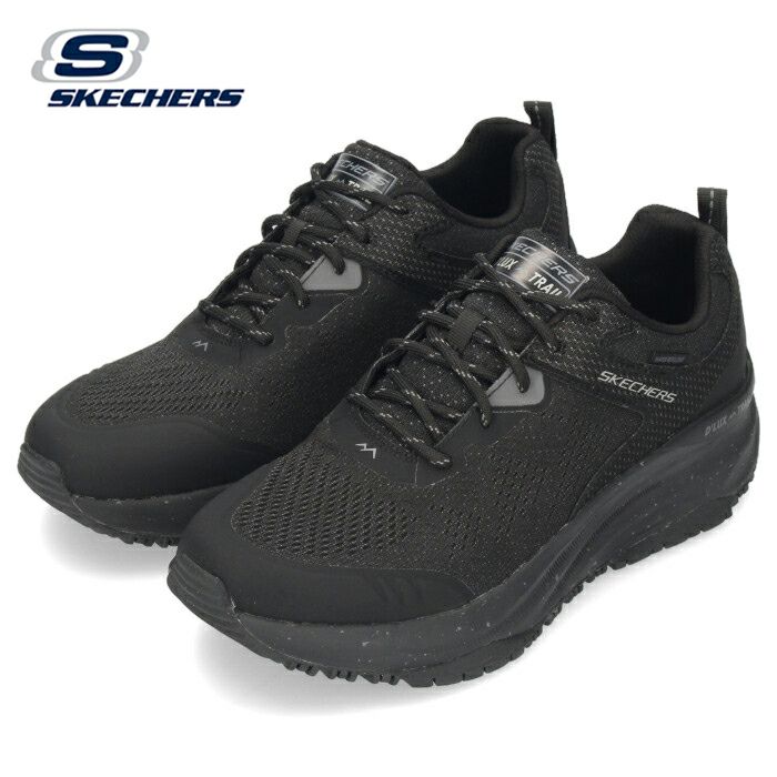 スケッチャーズ メンズ スニーカー ブラック 黒 RELAXED FIT D'LUX TRAIL 237336-BBK ブラック 撥水 靴 シューズ SKECHERS