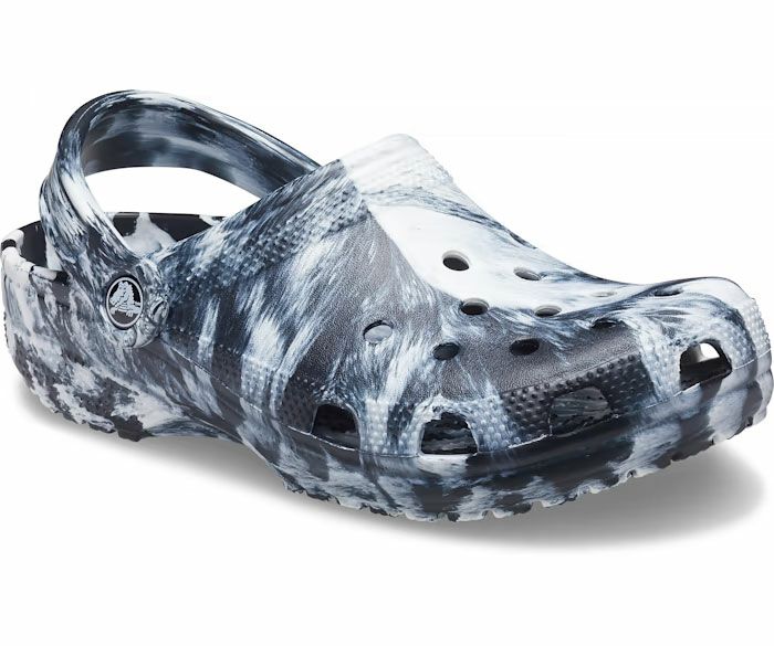 クロックス サンダル メンズ レディース クラシック マーブル クロッグ CROCS CLASSIC MARBLED CLOG 206867 ホワイト ブラック シューズ 軽量　 