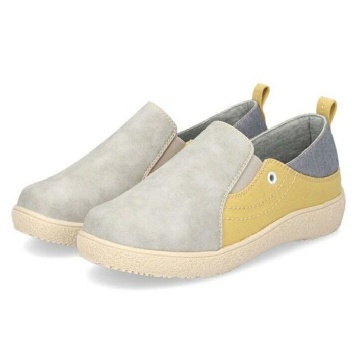 スリッポン レディース 超軽量 スニーカー ローカット フラットシューズ 靴 ネイビー ブラウン アイボリー グレー カーキ Parade 409120 40911 40913