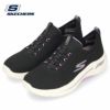 スケッチャーズ レディース スニーカー 黒 GO WALK ARCH FIT-CRYSTAL WAVES 124882-BKLV ブラック ウォーキングシューズ SKECHERS 靴 セール