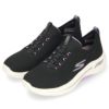 スケッチャーズ レディース スニーカー 黒 GO WALK ARCH FIT-CRYSTAL WAVES 124882-BKLV ブラック ウォーキングシューズ SKECHERS 靴 セール