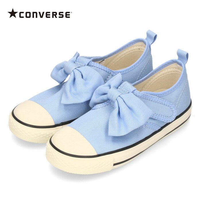 CONVERSE コンバース キッズ スニーカー チャイルド オールスター N リボンストラップ V-1 OX ライトブルー 302351 子供 靴 セール