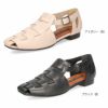RABOKIGOSHI works ラボキゴシ ワークス サンダル レディース 靴 フラットヒール 本革 グルカサンダル 12691 ブラック アイボリー 日本製