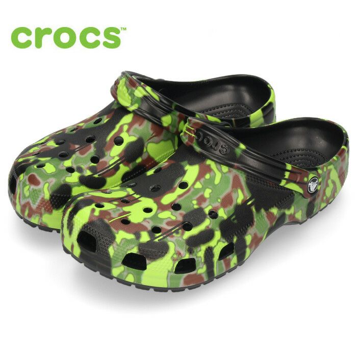 クロックス サンダル メンズ クラシック スプレーカモ クロッグ CROCS CLASSIC SPRAYCAMO CLOG 208261 迷彩 軽量