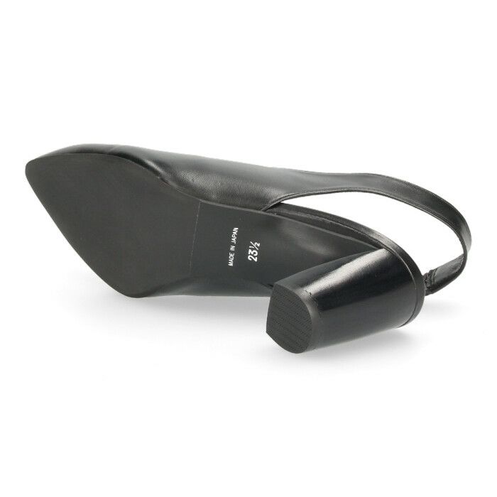 ラボキゴシ ワークス レディース パンプス ヒール バックストラップ 太ヒール 本革 12703 ブラック ベージュ 日本製 RABOKIGOSHI works