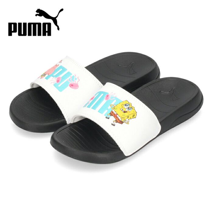 PUMA プーマ サンダル キッズ ジュニア スポンジ・ボブ ポップキャット 20 サンダル 390873-01 ホワイト セール