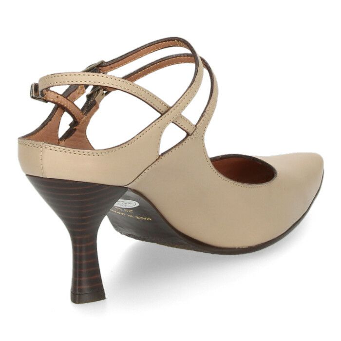 ラボキゴシ ワークス レディース パンプス ヒール バックストラップ 本革 12678 ブラック サンド ベージュ ダークグリーン 靴 日本製 RABOKIGOSHI works