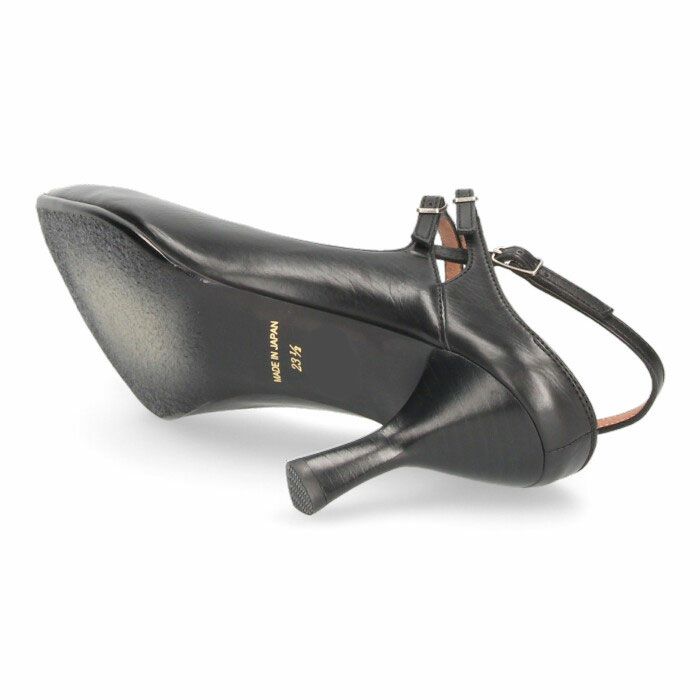 ラボキゴシ ワークス レディース パンプス ヒール バックストラップ 本革 12678 ブラック サンド ベージュ ダークグリーン 靴 日本製 RABOKIGOSHI works