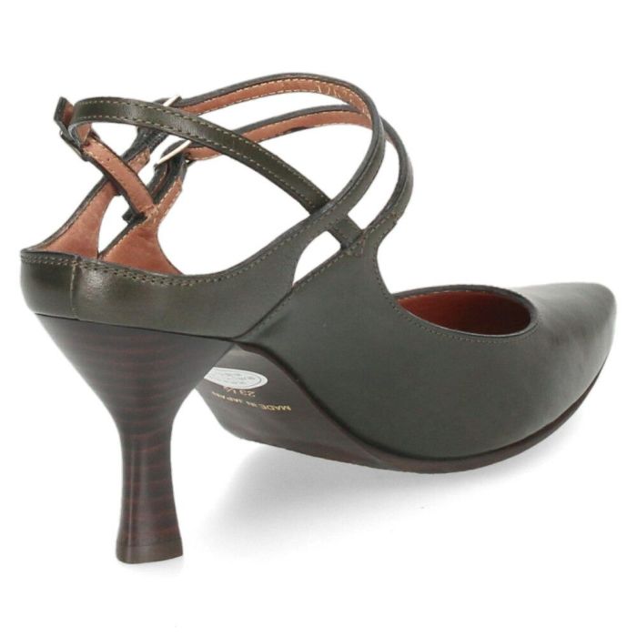 ラボキゴシ ワークス レディース パンプス ヒール バックストラップ 本革 12678 ブラック サンド ベージュ ダークグリーン 靴 日本製 RABOKIGOSHI works