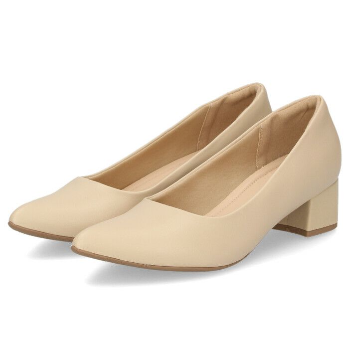 パンプス ローヒール 黒 ポインテッドトゥ コンフォート きれいめ オフィス ビジネス PICCADILLY ピカジリー 739026 4.5cm レディース フォーマル ブラック チャンキーヒール セレモニー