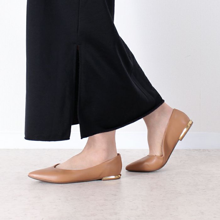 パンプス フラットヒール 黒 ポインテッドトゥ コンフォート きれいめ PICCADILLY ピカジリー 274065 1.5cm レディース ブラック ブラウン シルバー ベージュ デザインヒール セレモニー