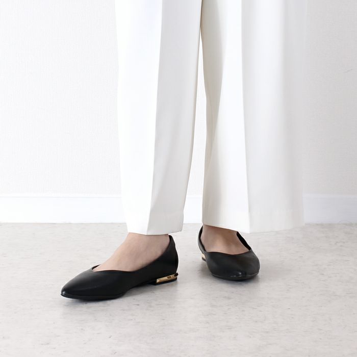 パンプス フラットヒール 黒 ポインテッドトゥ コンフォート きれいめ PICCADILLY ピカジリー 274065 1.5cm レディース ブラック ブラウン シルバー ベージュ デザインヒール セレモニー