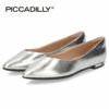 パンプス フラットヒール 黒 ポインテッドトゥ コンフォート きれいめ PICCADILLY ピカジリー 274065 1.5cm レディース ブラック ブラウン シルバー デザインヒール セレモニー