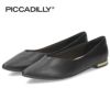 パンプス フラットヒール 黒 ポインテッドトゥ コンフォート きれいめ PICCADILLY ピカジリー 274065 1.5cm レディース ブラック ブラウン シルバー デザインヒール セレモニー