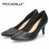 パンプス ハイヒール 黒 ポインテッドトゥ コンフォート きれいめ PICCADILLY ピカジリー 745076 7cm レディース ブラック ベージュ ホワイト セレモニー