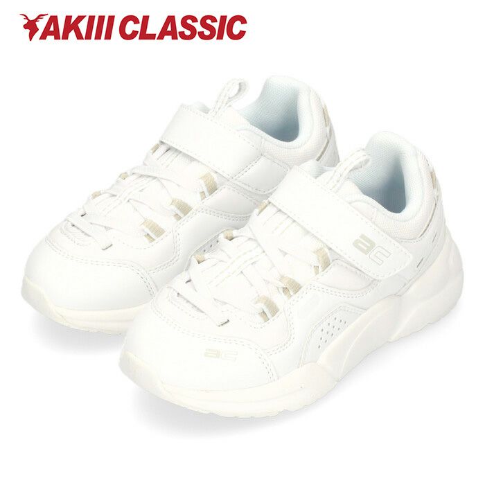 アキクラシック AKICLASSIC アキ ロードローラー Jr AJR-0007 WHITE ホワイト キッズ ジュニア スニーカー 子供靴 シューズ 靴 厚底 ボリュームソール 韓国 軽量