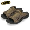 KEEN キーン メンズ サンダル ユニーク スニーク スライド 1027183 UNEEK SNK SLIDE カーキ Canteen/Black  オープントゥ シューズ 靴