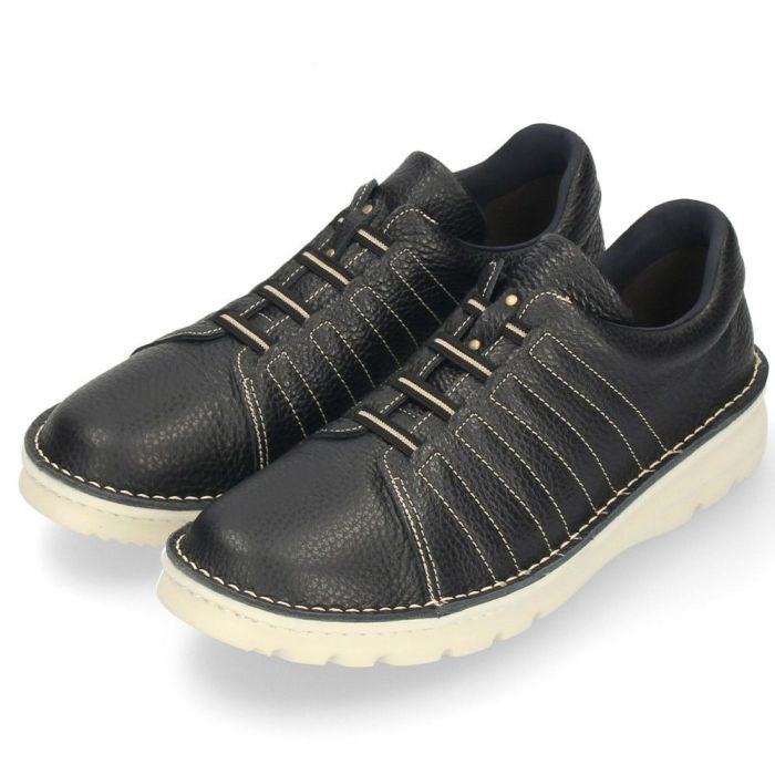 コンフォートシューズ レディース 超軽量 厚底 スリッポン カジュアルスニーカー 幅広 4E 7280 Parade 履きやすい 痛くない 軽い 伸びる 外反母趾 靴 本革 ブラック 黒