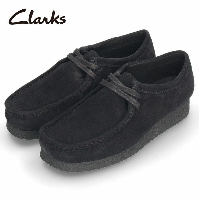 Clarks クラークス ワラビー エヴォ ウォータープルーフ 26172817 Wallabee EVO WP ブラックスエード モカシン メンズ レディース シューズ 本革 防水